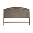 Pemberly Row King Panel Storage Bed with Padded Bench Seat in Burnished Beige