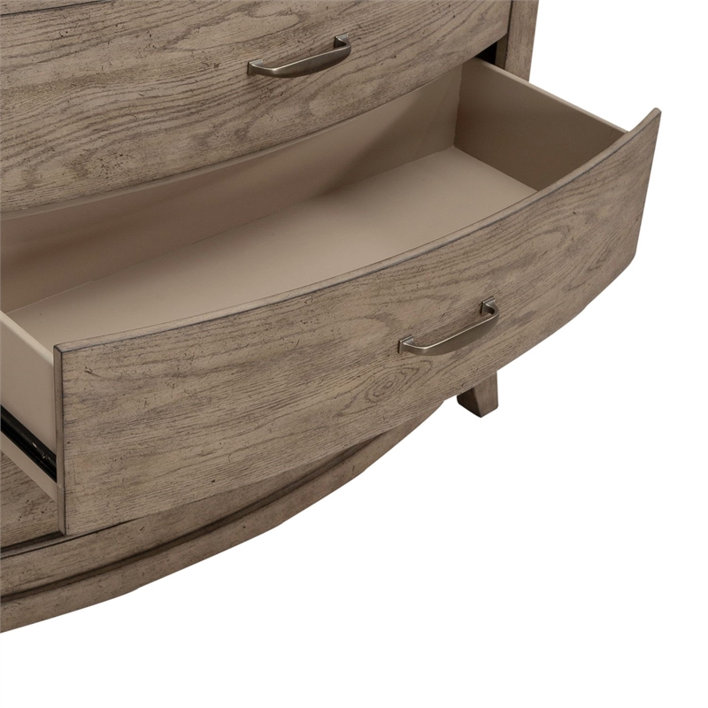 Pemberly Row 5 Drawer Chest with Cedar Lining in Burnished Beige