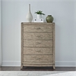 Pemberly Row 5 Drawer Chest with Cedar Lining in Burnished Beige