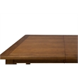 Pemberly Row Rectangular Leg Dining Table with 2 Leaves in Rustic Oak