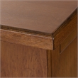 Pemberly Row 3 Drawer Buffet with Adjustable Shelves in Medium Brown