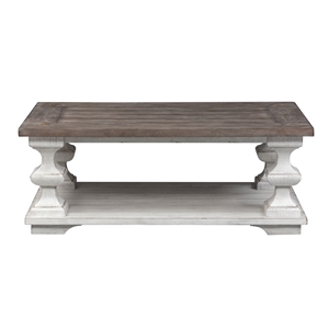 Pemberly Row 3 Piece Coffee and End Table Set in Dark Brown Wood