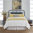 Pemberly Row King Metal Headboard with Turned Spindles in Navy