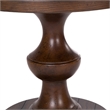Pemberly Row 3-Piece Living Room Table Set in Dark Brown Wood Finish