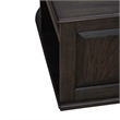 Pemberly Row Wedge Shaped Lift Top Cocktail Table in Aged Oak