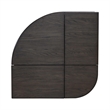 Pemberly Row Wedge Shaped Lift Top Cocktail Table in Aged Oak