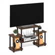 Pemberly Row 6-Shelf Entertainment Center for TVs up to 32 Inch in Amber Pine