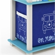 Pemberly Row Engineered Wood 3-Tier Shelf Display Rack in Light Blue