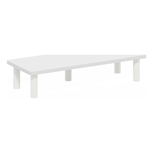 Pemberly Row Monitor Riser Stand with No Tools Assembly in White
