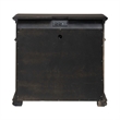 Pemberly Row Nightstand with Built-In Charging Station in Chateau Brown Hickory
