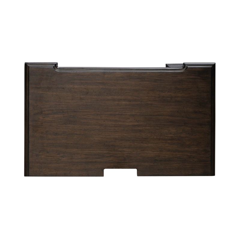Pemberly Row Nightstand with Built-In Charging Station in Chateau Brown Hickory