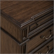 Pemberly Row Nightstand with Built-In Charging Station in Chateau Brown Hickory