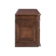Pemberly Row Jr Executive Credenza Desk with Locking Drawers in Chateau Brown