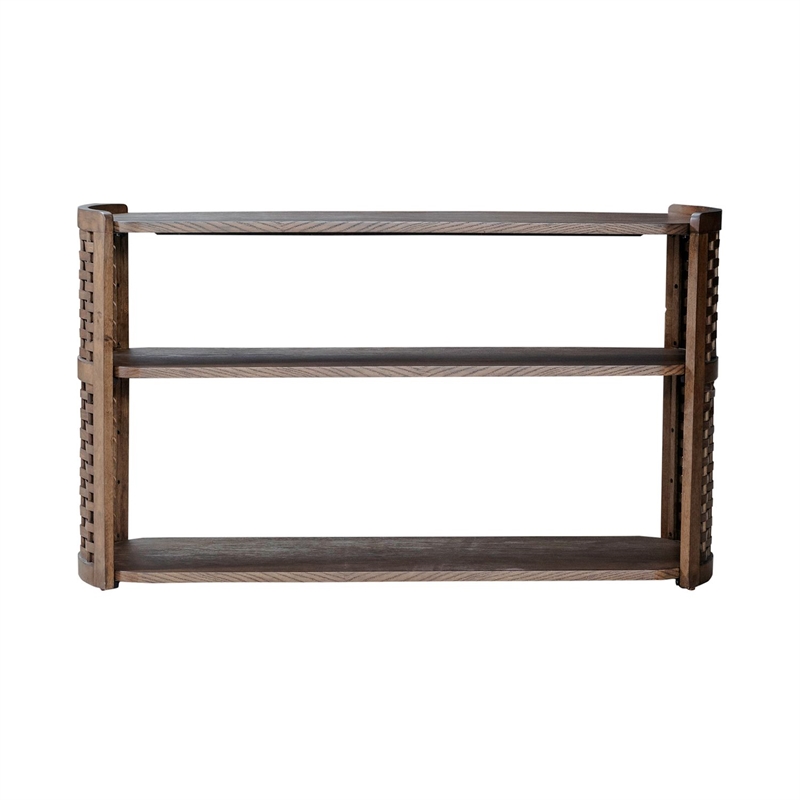Pemberly Row Oval Sofa Table Rubberwood with Oak Veneers Coffee Brown