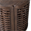 Pemberly Row 3 Piece Living Room Set with Oak Veneers in Coffee Brown