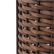 Pemberly Row 3 Piece Living Room Set with Oak Veneers in Coffee Brown