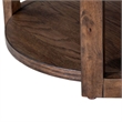 Pemberly Row 3 Piece Living Room Set with Oak Veneers in Coffee Brown