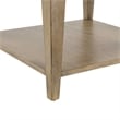Pemberly Row Compact Chairside Table with Storage in Linen and Khaki