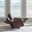 Pemberly Row Zero Gravity Power Reclining Sofa and Recliner in Cognac Leather