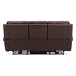 Pemberly Row Zero Gravity Power Reclining Sofa and Recliner in Cognac Leather