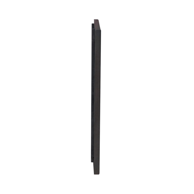 Pemberly Row Landscape Mirror with Beveled Edge in Dusty Taupe and Black