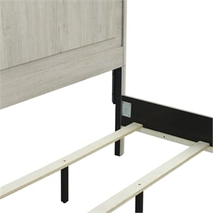 Pemberly Row King Panel Bed with Rounded Pilasters and Overlay Panels in White