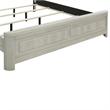 Pemberly Row King Panel Bed with Rounded Pilasters and Overlay Panels in White