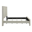 Pemberly Row King Panel Bed with Rounded Pilasters and Overlay Panels in White