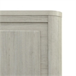 Pemberly Row King Panel Bed with Rounded Pilasters and Overlay Panels in White