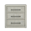 Pemberly Row Bedroom Nightstand with Charging Station in Natural White