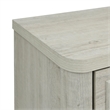 Pemberly Row Bedroom Nightstand with Charging Station in Natural White