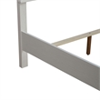 Pemberly Row California King Upholstered Bed with LED and Rhinestone in White