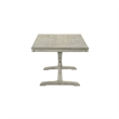 Pemberly Row Dining Trestle Table with 2 Removable Leaves in White