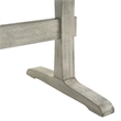 Pemberly Row Dining Trestle Table with 2 Removable Leaves in White