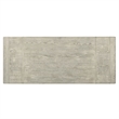 Pemberly Row Dining Trestle Table with 2 Removable Leaves in White