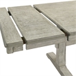 Pemberly Row Dining Trestle Table with 2 Removable Leaves in White