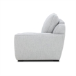 Pemberly Row Sofa Loveseat and Recliner Power Set in Smoke Gray Fabric