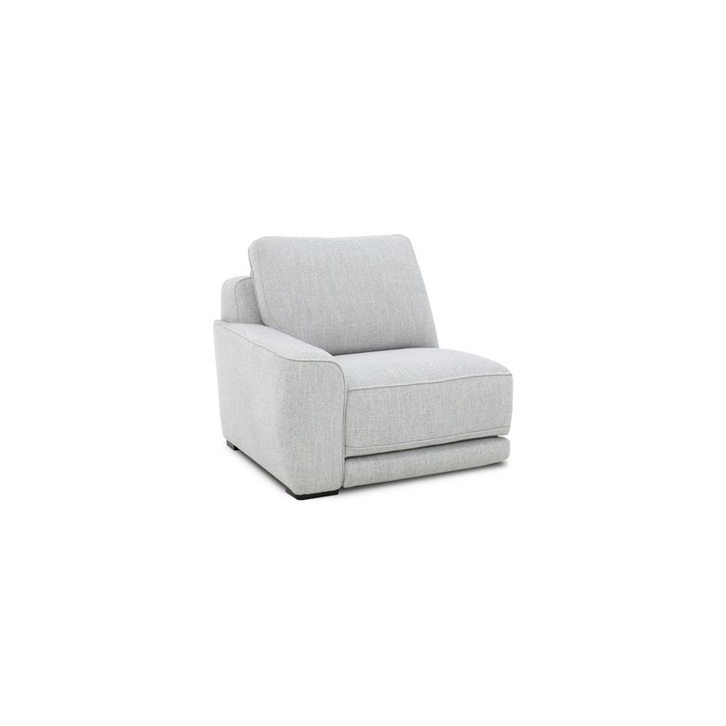 Pemberly Row Sofa Loveseat and Recliner Power Set in Smoke Gray Fabric