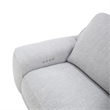 Pemberly Row Sofa Loveseat and Recliner Power Set in Smoke Gray Fabric