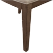 Pemberly Row 7 Piece Leg Table Dining Set with Tufted Chairs in Brown