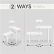 Pemberly Row 3-Tier Adjustable Desktop Organizer Toolless in White
