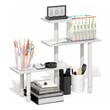Pemberly Row 3-Tier Adjustable Desktop Organizer Toolless in White