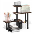 Pemberly Row 3-Tier Adjustable Desktop Organizer in Amber Pine