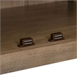 Pemberly Row 2 Door Accent Cabinet with Glass Doors and Archway in Brown