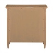 Pemberly Row 2 Door Accent Cabinet with Glass Doors and Archway in Brown