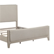Pemberly Row King Upholstered Bed Frame with Scooped Crown in Sanctuary White