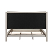 Pemberly Row Queen Upholstered Bed Frame Rubberwood Sanctuary White Finish