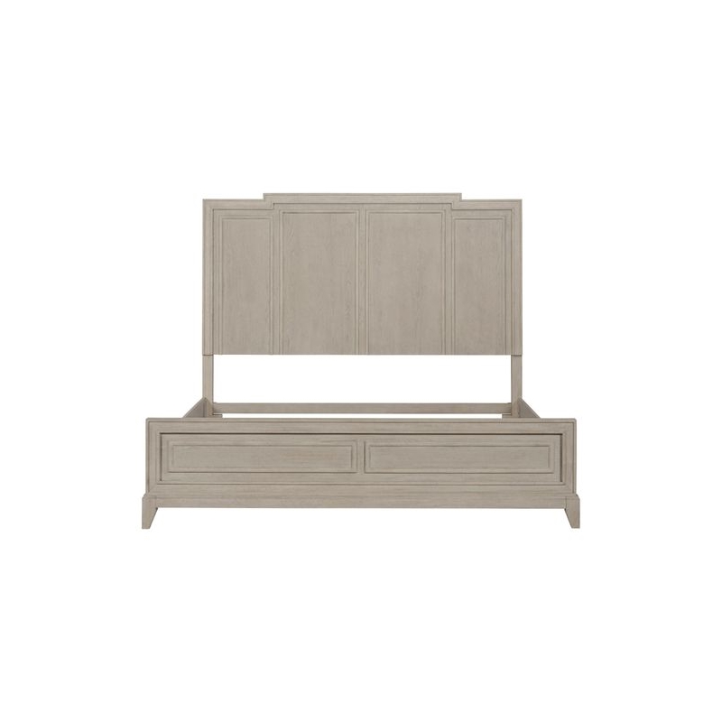 Pemberly Row California King Panel Bed Frame in Sanctuary White