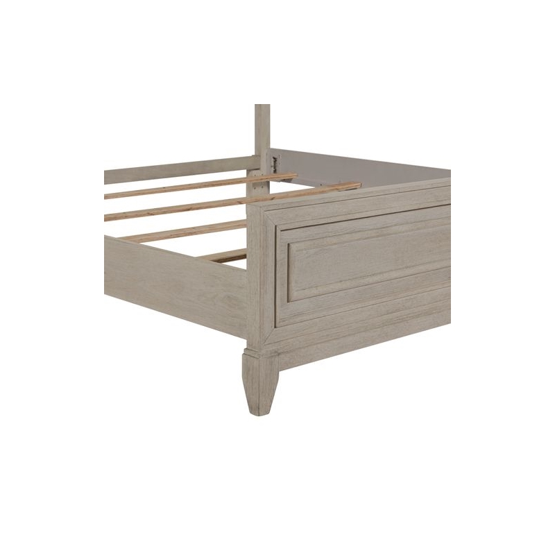 Pemberly Row California King Panel Bed Frame in Sanctuary White
