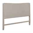 Pemberly Row Queen Upholstered Panel Bed Headboard in Sanctuary White